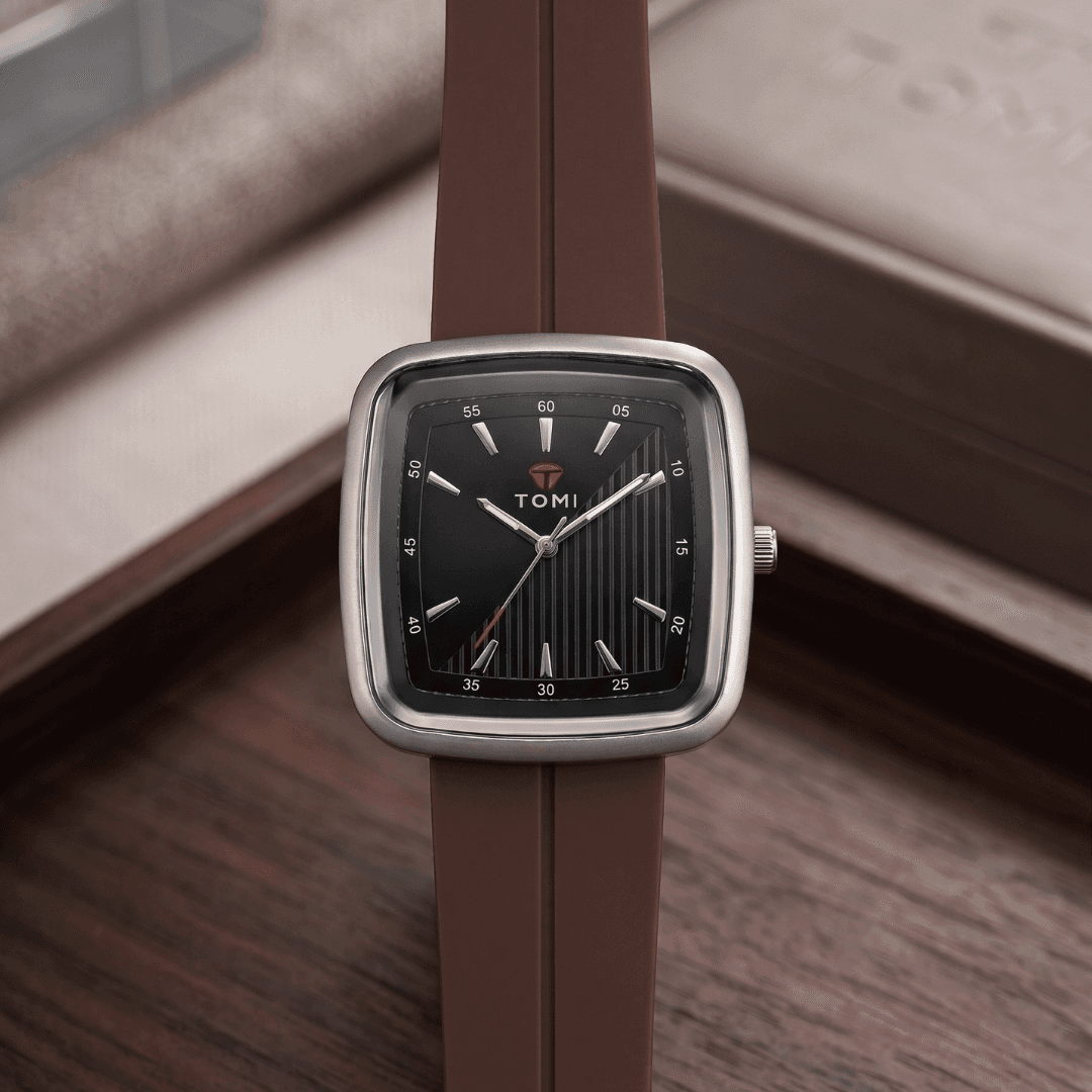 TOMI Square Watch | Silicone Strap with Magnetic Lock | Free Delivery