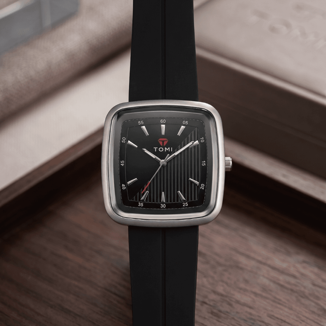 TOMI Square Watch | Silicone Strap with Magnetic Lock | Free Delivery