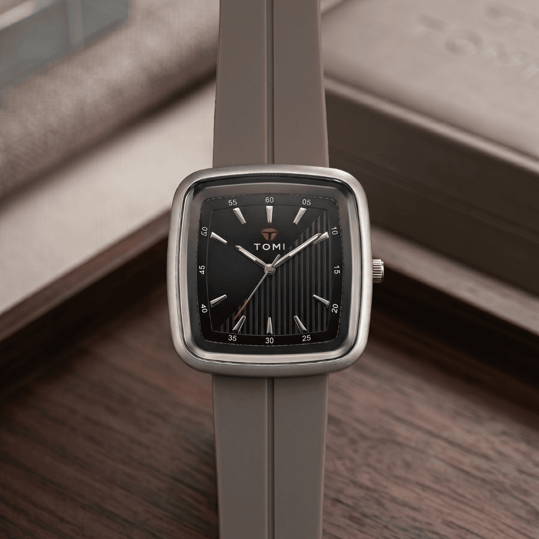TOMI Square Watch | Silicone Strap with Magnetic Lock | Free Delivery